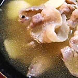 豚バラ肉のじゃがいもと玉ねぎのとろとろスープ